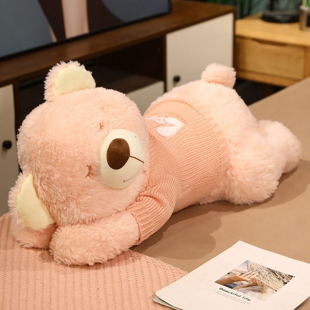 Oso de peluche de 80CM/100CM para dormir, almohada encantadora para dormir para niños y niñas, regalos de dibujos animados, 1 ud. zhangmengya LED