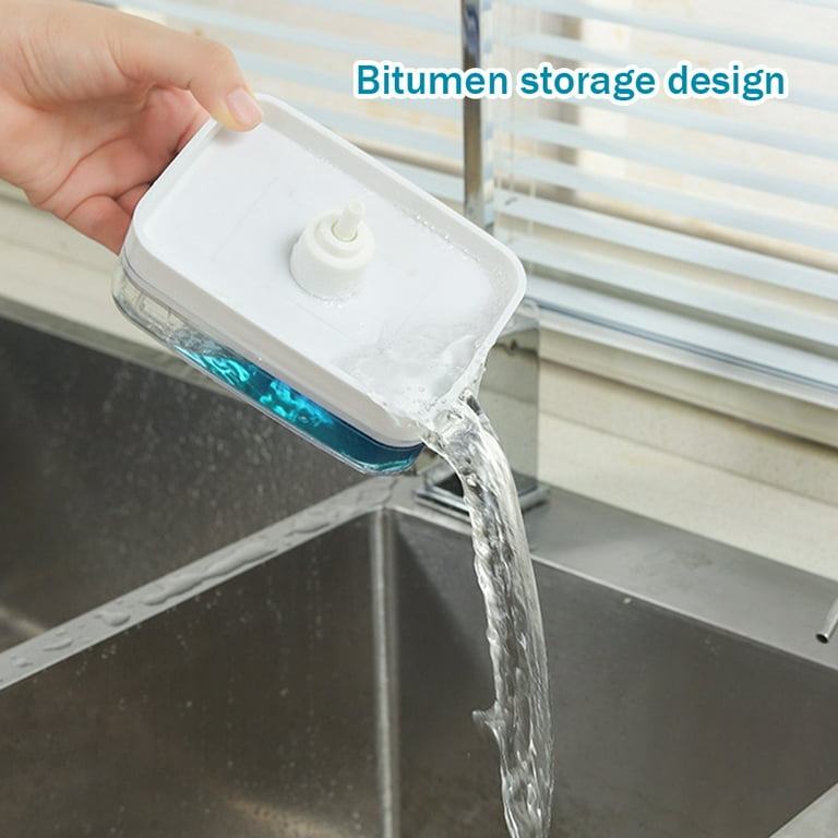 2 in 1 Kitchen Soap Dispenser with Sponge Holder dishwashing
