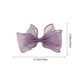 thumbnail image 4 of Boovnll Curtain Tiebacks, Sheer Organza Bow Window Drape Holdbacks, No Drill Cute Curtain Tie Backs for Sheer Curtain Bedroom Living Room,6x4in, 4 of 7