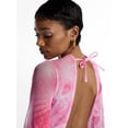 thumbnail image 5 of Hot Girl Summer by Megan Thee Stallion Women's and Women's Plus Thee Mesh Coverup Dress, Sizes XS-3X, 5 of 6