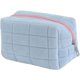 thumbnail image 1 of Bolsa de maquillaje a cuadros pequeñas bolsas de cosméticos para bolso de viaje estético Y2k bolsa de maquillaje azul claro 3.93 x 7.08 x 3.93 pulgadas, 1 of 5