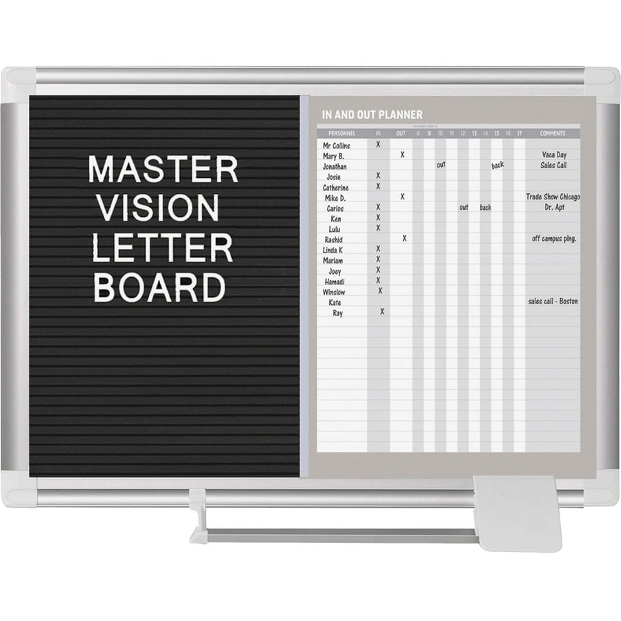 MasterVision MasterVision In/Out Dryerase Letter Board