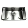 thumbnail image 3 of Contempo Living Inc 32-inch Stainless Steel Zero Radius Single Bowl Kitchen Sink Complete Combo Accessories, 3 of 5