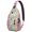 Alpaca Sling B, variant on Dark Steampunk Sling Backpack Gothic Moon Celestial Starry Night Astral Eclipse Lunar Cosmic Artistic Pattern Aesthetic Crossbody Bag