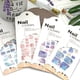 thumbnail image 4 of Vogacara 1X Toe Nail Stickers Removable Girl Manicure Paper Home Patch Art Nails Hand Cover Decals Full Adhesive Polish Juegos de manicura No.6, 4 of 6