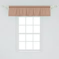 thumbnail image 2 of Ambesonne Abstract Window Valance, Round Motifs Graphical, 54" X 12", Pale Chocolate Eggshell, 2 of 3