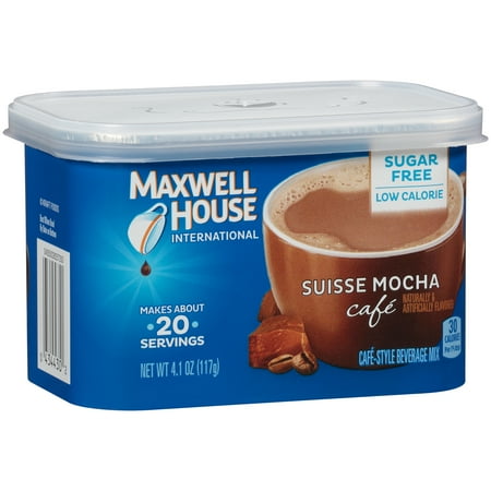 Maxwell House International Sugar Free Suisse Mocha Café-Style Beverage ...