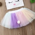 thumbnail image 5 of Coduop Toddler Baby Girls Easter Sequins Rabbit Vest Tops Tulle Short Skirt Set 1-5 Years, 5 of 6