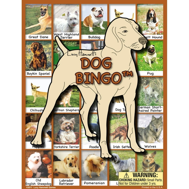 lucy-hammett-dog-bingo-walmart-com for Free Printable Dog Bingo Cards Lucy Hammett Dog Bingo - Walmart.com for Free Printable Dog Bingo Cards