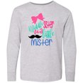 thumbnail image 3 of Inktastic Middle Sister to a Little Mister Long Sleeve Youth T-Shirt, 3 of 5