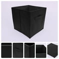 thumbnail image 2 of Unique Bargains Fabric Storage Cube Storage Bin Storage Basket Black, 2 of 7