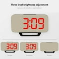 thumbnail image 4 of EGNMCR Creative New Student Children's LED Digital Electronic Clock Mirror Wall Clock USB Mobile Phone Charging Calendar Alarm Clock, Gift, 4 of 8