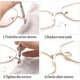 thumbnail image 4 of 25 pares de almohadillas para la nariz de los anteojos, kit de reparación de anteojos Halfwe, dontodent de silicona Halfwe Kuyhfg Sin marca, 4 of 5