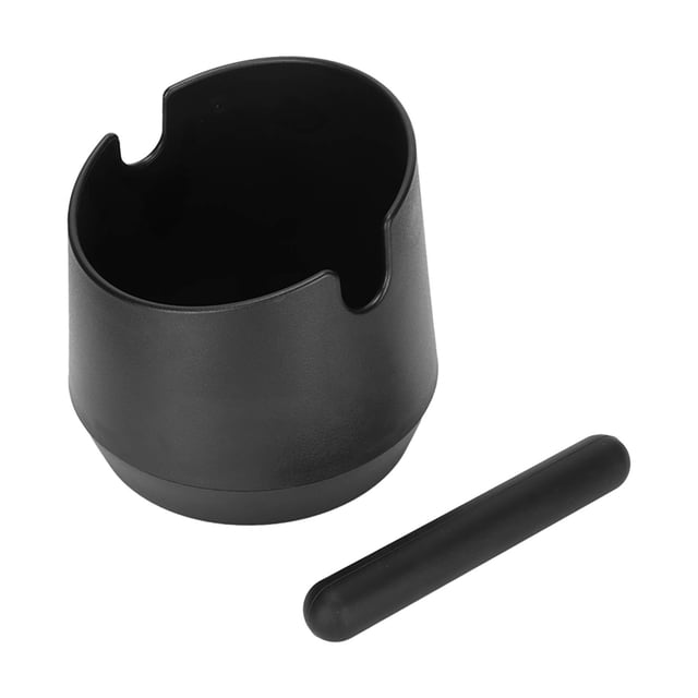 Coffee Knock Box, Negro Antideslizante Coffee Grind Dump Bin Durable Desmontable Con Barra Para El Hogar ANGGREK No