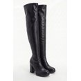 thumbnail image 2 of Women's Chunky Heel Over The Knee Boots with Side Zipper, 2 of 6