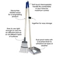 thumbnail image 2 of Wood Handle Pooper Scooper Durable Solid Metal Poop Tray With Rake 36.75" Long Handled Scoop | Great For Large Or Small Dogs No Assembly Required Better The Than Plastic, 2 of 6