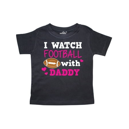

Inktastic I Watch Football with My Daddy Gift Toddler Boy or Toddler Girl T-Shirt