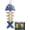 1pc, variant on Fish Bone Hanging Bird Feeder, Multi-Tier Stacked Trays, 2-in-1 Whimsical Garden Art for Seed or Birdbath-1pc