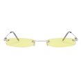 thumbnail image 2 of Gafas de sol de mujer Baoblaze UV400 Estilo Vintage Amarillo claro, 2 of 8