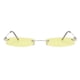 thumbnail image 2 of Lentes pequeños Gafas de sol 400 Diseñador Gafas de plástico para conducción unisex al aire libre Amarillo claro Hugo Gafas de sol de mujer de moda, 2 of 8