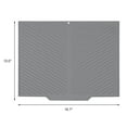 thumbnail image 6 of Silicone Dish Drying Mat for Kitchen Counter, Easy Clean Waterproof Kitchen Mat, Concave and Convex Design Silicone Mat Gray 16.7*13.0 inch, 6 of 6