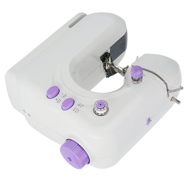 Electric Pedal Sewing Machine, Portable Lightweight Mini Sewing Machine Double Threads Two Speed, For Beginners Craftsmen DIY Enthusiasts