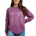thumbnail image 4 of Cozy Season Coquette Icons - Womens Garment Dyed Long Sleeve, 4 of 8