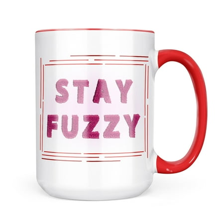 

Neonblond Stay Fuzzy Pink Fuzz Fur Letters Mug gift for Coffee Tea lovers