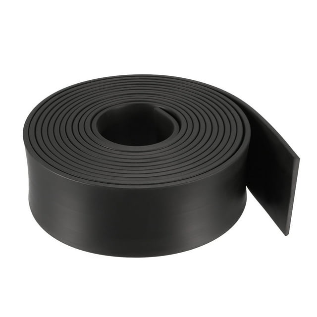 Unique Bargains Solid Rectangle Rubber Seal Strip 40mm Wide 3mm Thick 3 Meters Long Black