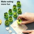 thumbnail image 3 of Shoreew 12Pcs Fruit Vegetable Cutter Shapes Set Mini Cookie Cutters Fruit Cookie Pastry Stamps Mold Reusable Food Shape Cutter Kit Kitchen Helper, 3 of 6