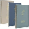 thumbnail image 1 of Juego de cuadernos ZICOTO Aesthetic Spiral College Riled, 20 x 15 cm, paquete de 3, 1 of 8