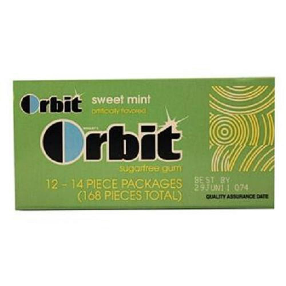 Product Of Orbit, Sweet Mint, Count 12 (14S) Gum / Grab Varieties & Flavors