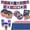 C, variant on 50PCS 250th Anniversary Decoration 4th of July Decoration Set Disposable Patriotic Plates and Napkins Flag Paper Cups for Independence Memorial Day Party Supplies