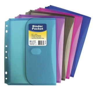 EnvyPak Mini Binder Page Protector - Holds 5 x 8.5 Inch Sheets - 3 Hole  Punched - Pack of 20 - Made in USA 