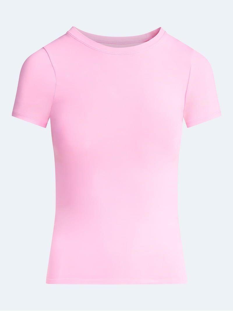 Joyspun Women's Everyday Seamless Shapewear T-Shirt, Sizes S-XXXL