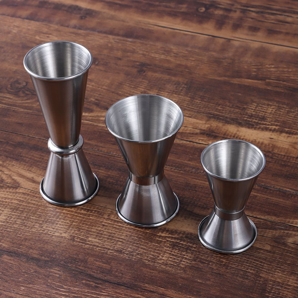 Ounce Jigger Cocktail Double Short Drink Spirit Mixer Measure Cup For Bar（1  oz / 2 oz）