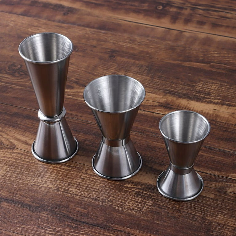 Or Stainless Steel Cocktail Shaker Measure Cup Dual Shot Drink Spirit  Measure Jigger Kitchen Gadgets - Temu