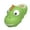 Green, variant on Dinosaur Slippers for Kids Winter 𝖢ozy House Shoes - Soft Plush Non-Slip Sole Boys Girls Toddler Indoor Outdoor Comfortable Footwear