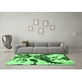 thumbnail image 3 of Ahgly Company Indoor Rectangle Abstract Emerald Green Modern Area Rugs, 2' x 5', 3 of 4
