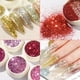 thumbnail image 5 of Polvo para uñas, joyería para decoración de uñas, purpurina de cristal, lentejuelas, juego de 6 colores, dispositivo de ventosas de silicona, 5 of 5