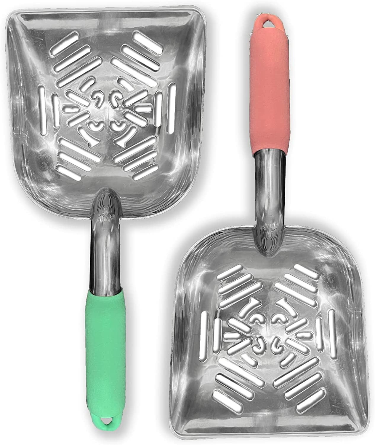 Metal kitty top litter scoop