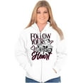 thumbnail image 3 of Biker Betty Boop Follow your Heart Zip Hoodie Sweatshirt Women Brisco Brands S, 3 of 5