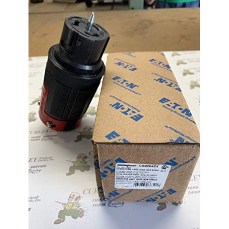 Cooper CS8264C 50A Locking Connector, 250V, 2P/3W CS8264EX by