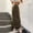 Brown, variant on Women's Bodycon Maxi Skirt Sexy Slim Fitted Elastic Highwaisted Half Slip Skirts Cocktail Party