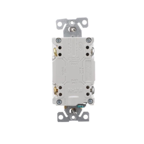 Duplex Receptacle Outlet 20 amp GFCI 125V Self Test White (3-Pack) Non tamper