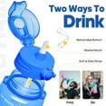 thumbnail image 3 of 128 oz/1 Gallon Motivational Water Bottle with Time Marker & Straw, BPA-Free Leakproof Sports Jug with 2-in-1 Chug & Straw Lid, Paracord Handle for Travel Gym, 3 of 8