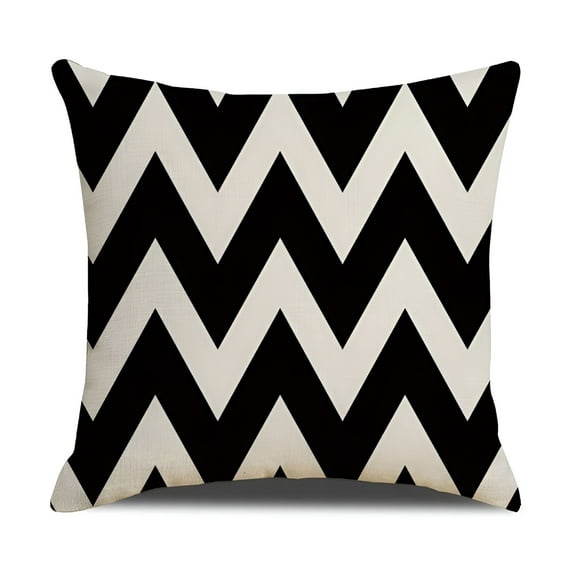 AUQ Black And White Outdoor Pillows Decorative Throw Pillows Waterproof Hugging Pillow Household Design Pattern Sand Pillow