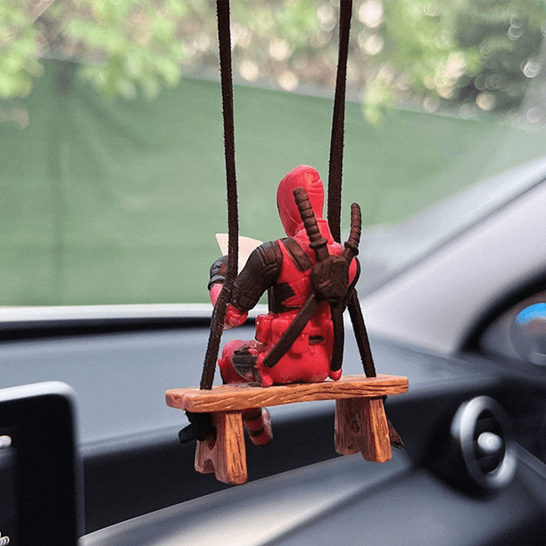 Funny Anime Deadpool Anime Rear View Mirror Decoration Pendant Car