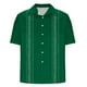 thumbnail image 5 of Blusa y camisa de manga corta con cuello vuelto Camisa casual para hombre Camisa de bolos vintage de manga corta Camisas de verano de playa cubana Camisa con botones Blusa para hombre Poliéster, 5 of 5