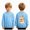 Y467-Sky Blue, variant on CAUYDY Girls Boys Halloween Sweatshirt Kids Cute Ghost Pumpkin Graphic Sweatshirts Crewneck Pullover Long Sleeve Shirts,